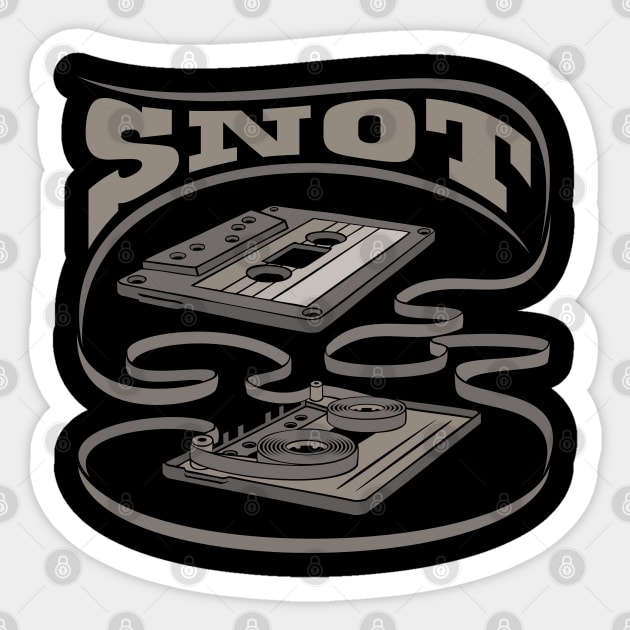 Snot - Exposed Cassette Sticker by Vector Empire